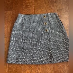 St. John Black and White Tweed Pencil Skirt